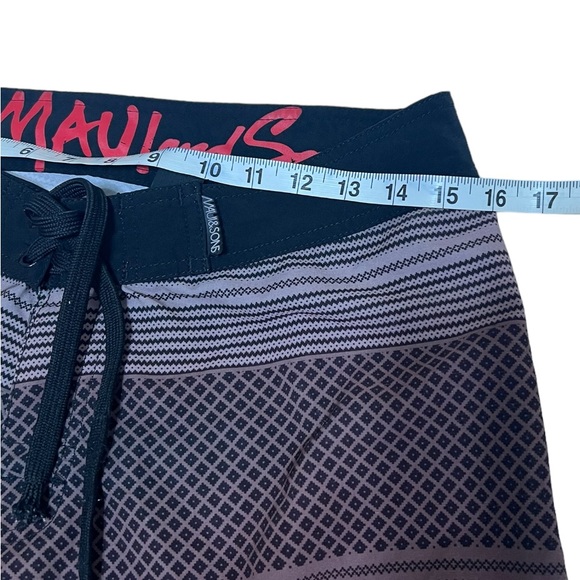 MAUI & SONS Men’s Board Shorts M Pocket Drawstring & Hook/loop Closure Men 32 - Picture 8 of 11